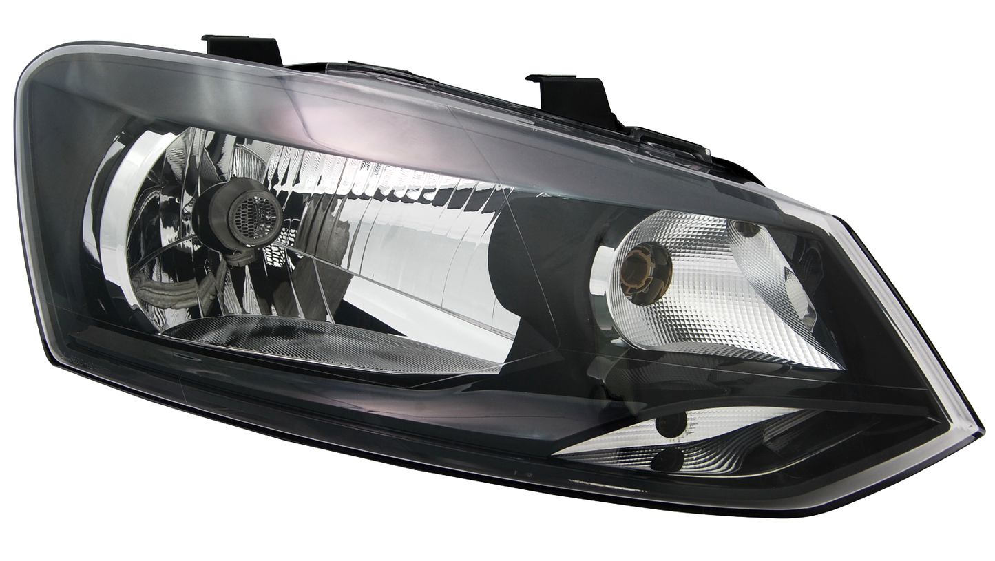 Black Headlights Set for Mercedes W203 C-Class by EAGLE EYES 