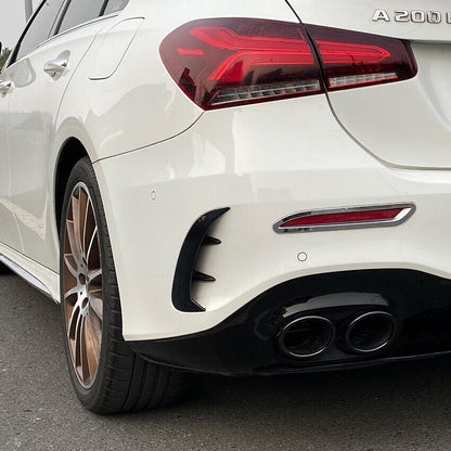 Adatto per Mercedes W177 Classe A posteriore AMG OTTICA AERO FLAPS NERO