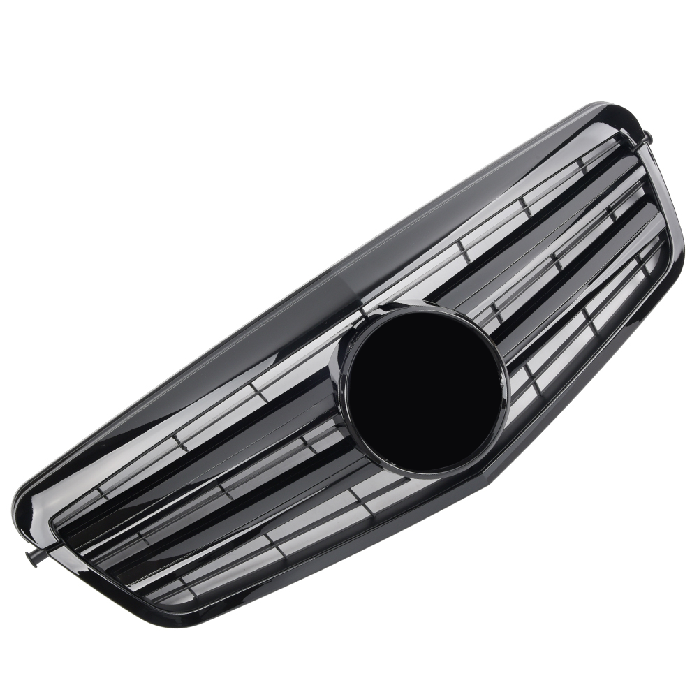 Sports grille for Mercedes W212 S212 E UP TO 2013 glossy black + logo 