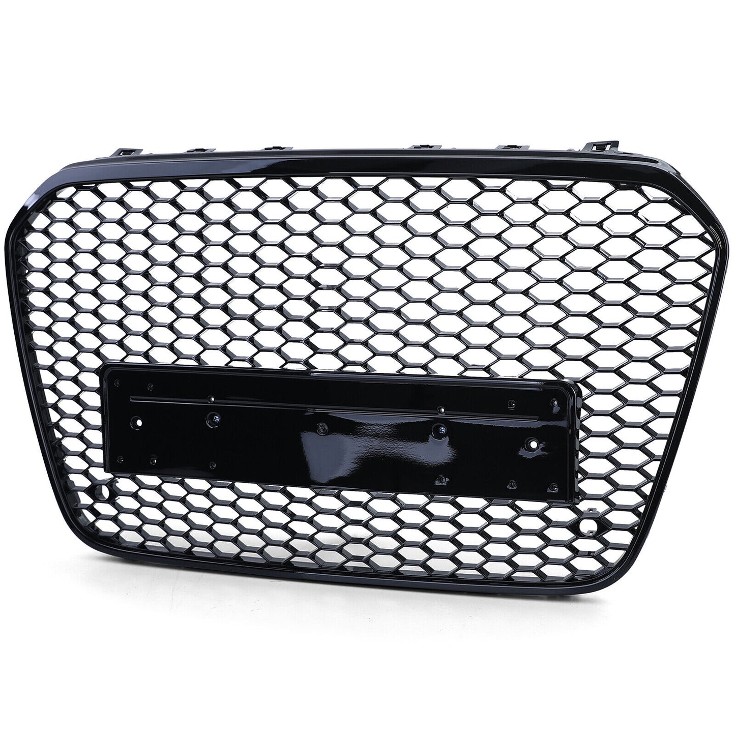Griglia Sportiva A Nido D'ape Senza Emblema Nero Lucido Per Audi A6 C7 4G 10-14