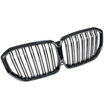 Griglia Reni doppia barra adatta per BMW X5 G05 F95 pianoforte nero lucido