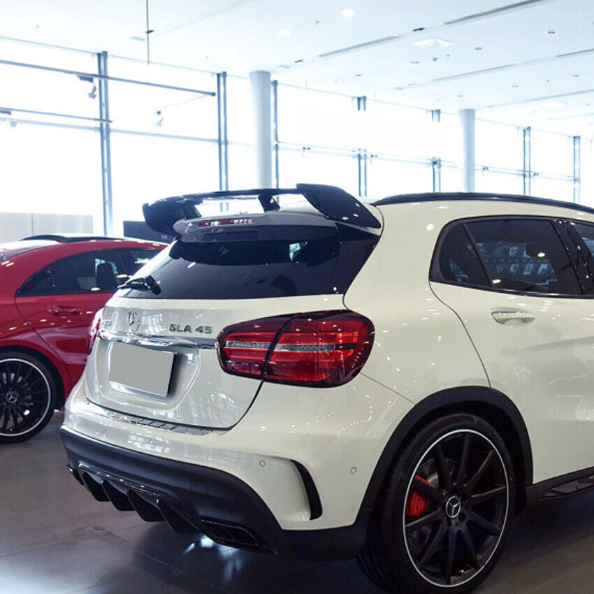 For Mercedes X156 GLA CLASS ROOF SPOILER REAR WING AMG BLACK OPTIC 