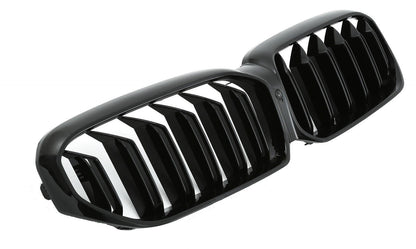 GRIGLIA RADIATORE SPORTIVA ADATTA PER BMW SERIE 5 G30 G31 LCI DOPPIA BARRA NERA