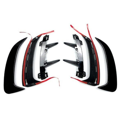 AMG LOOK AERO FLAPS NERO posteriore adatto per Mercedes W177 Classe A AUTOELEGANCERICAMBI