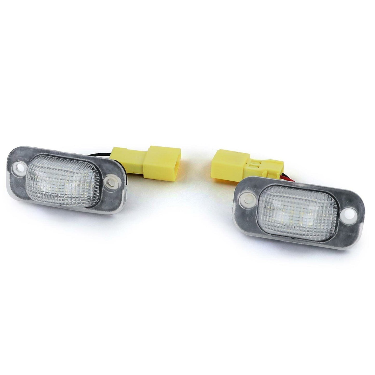 White 6000K LED License Plate Light for VW Golf 2 83-92 Jetta 2 84-92- 