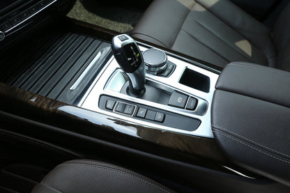 For BMW X5 F15 and X6 F16 center console gear shift panel chrome frame 