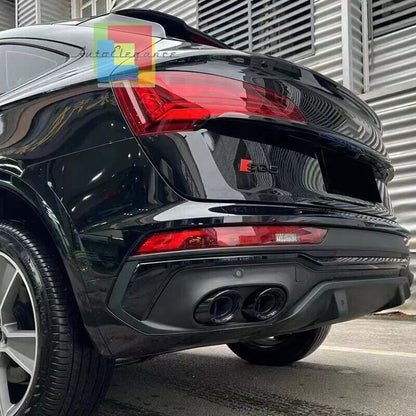 💎DIFFUSORE ADATTO PER AUDI Q5 SPORTBACK 2021-2022 LOOK SQ5 NERO LUCIDO💎