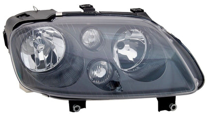 Set fari per VW Caddy Touran -2008 Nero Alogena H7 LWR Motore