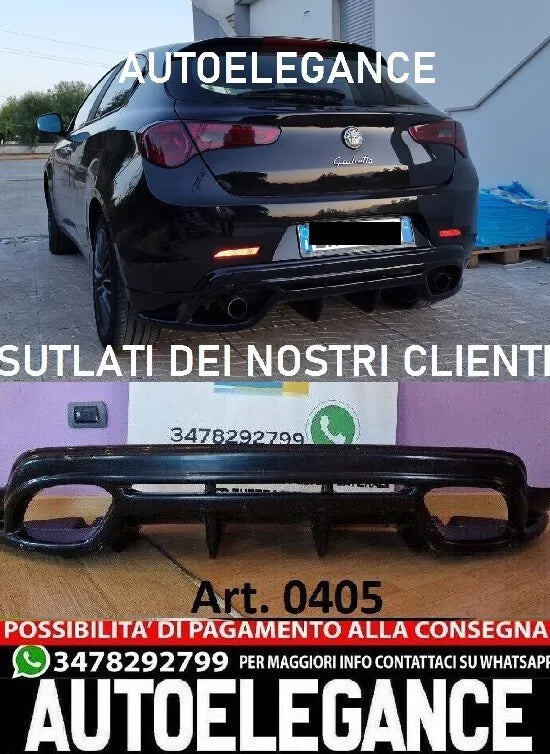 0405 DIFFUSORE GIULIETTA LOOK QUADRIFOGLIO NERO LUCIDO DAM ABS 0405