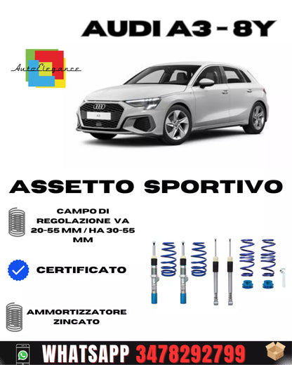 Sports suspension suitable for Audi A3 (8Y) 