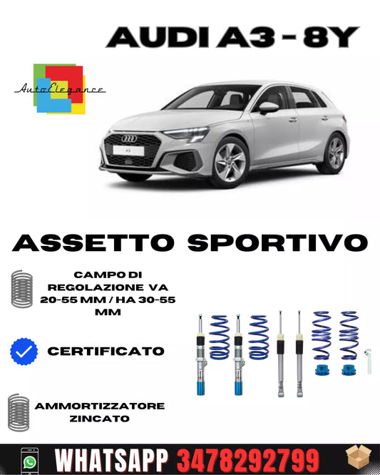 Sports suspension suitable for Audi A3 (8Y) 