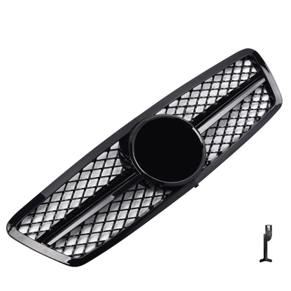 GRIGLIA RADIATORE SPORTIVA GRIGLIA LUCIDA ADATTA PER MERCEDES W203 CLASSE C