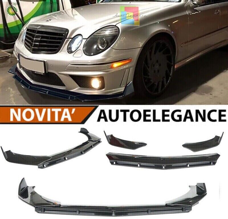 Mercedes E W211 splitter under the front bumper 