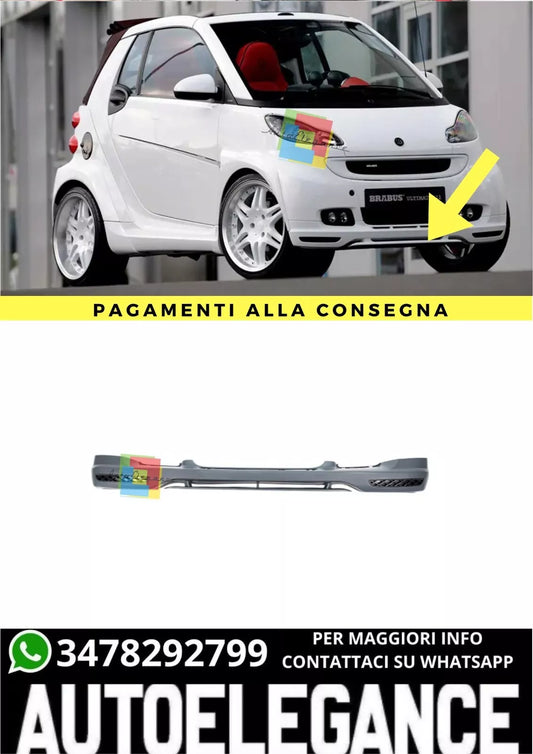 ❤️ Divisorio anteriore per Smart Fortwo (451) (2007-2014) Brabus❤️ Style