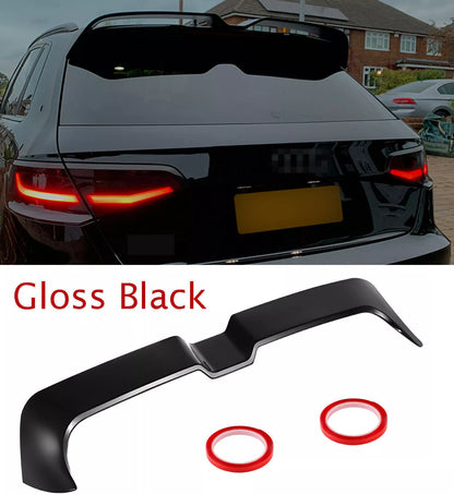 Spoiler per Audi A3 S3 RS3 8V Sportback 5 Door 2013-2020 - sline s3 rs3 - nero lucido