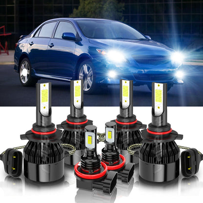 fendinebbia lampadine Combo 6pz adatto Per Toyota Corolla 2009-2013 LED