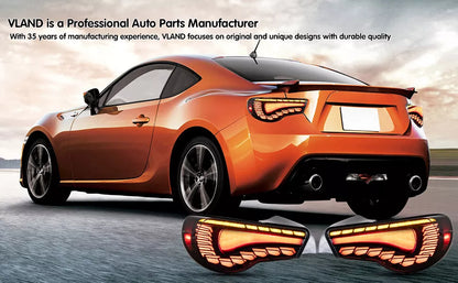 ⭐ART.2925 Fanali Posteriori a LED Fumé – Toyota 86 (2012–2020) / Subaru BRZ⭐