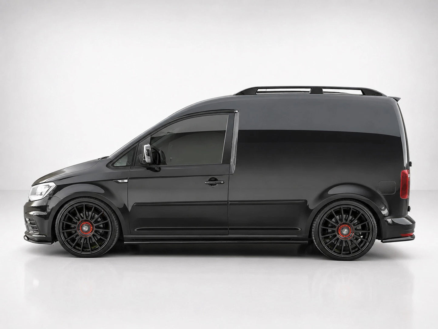 👉Gonne laterali estensioni per Volkswagen Caddy MK4 2015-2020 ABS nero lucido👈