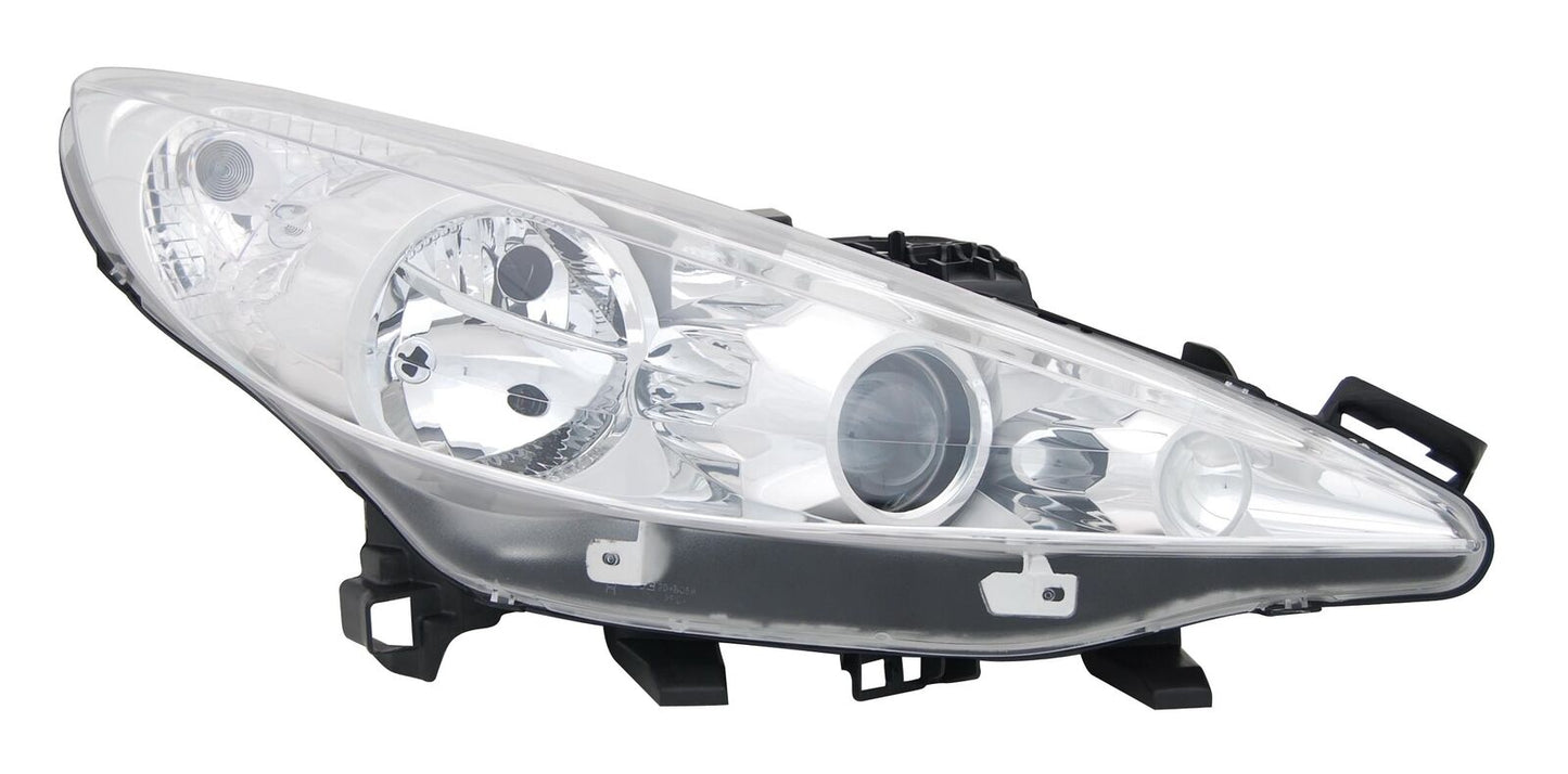 Set fari per Peugeot 207 CC H1 H7 Proiettore LWR Attuatore