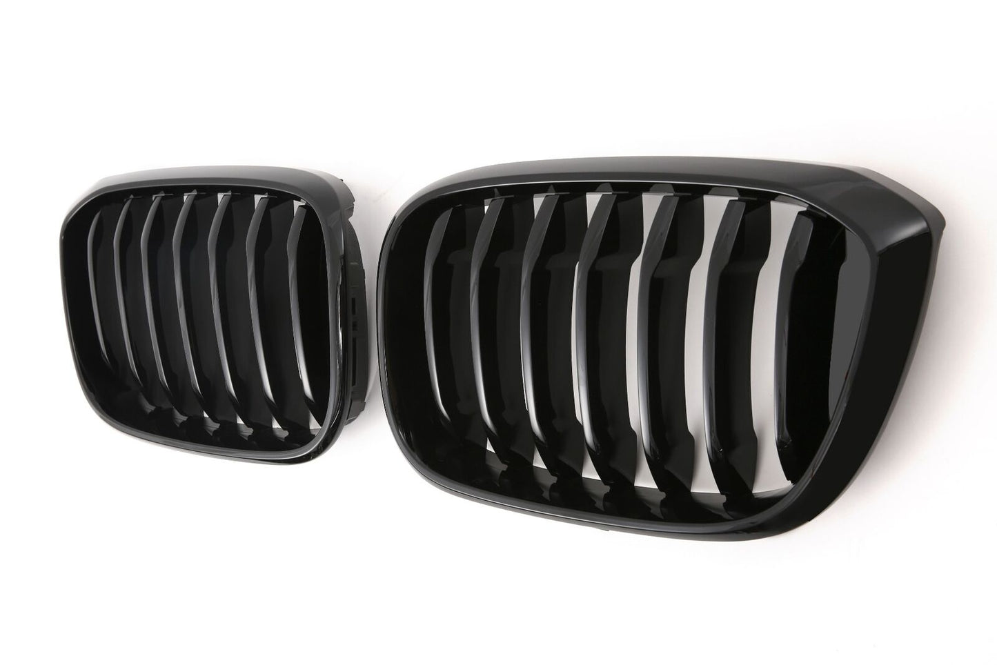 ADATTO PER BMW X3 X4 G01 G02 GRIGLIA DEL RADIATORE NERO LUCIDO