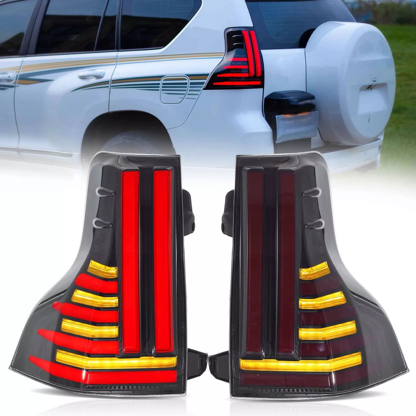 ⭐ART.2922 Fanali Posteriori a LED Fumé con Animazione – Lexus GX 460 (2014–2021⭐
