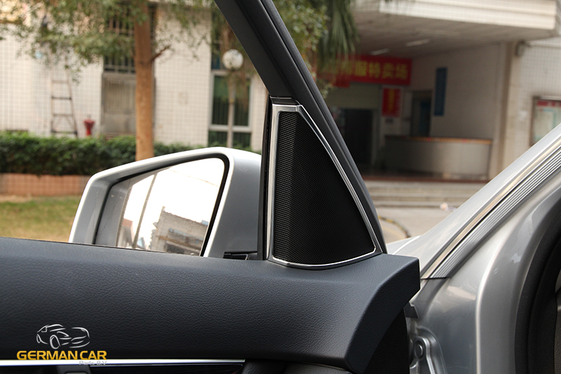 For Mercedes W204 C-Class Speakers Opening Frame Chrome Door Front 