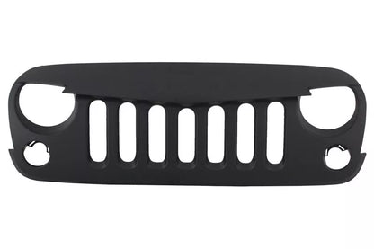 ✨Griglia Calandra per Jeep Wrangler Rubicon JK 07-17 Angry Look Nero opaco Gril✨