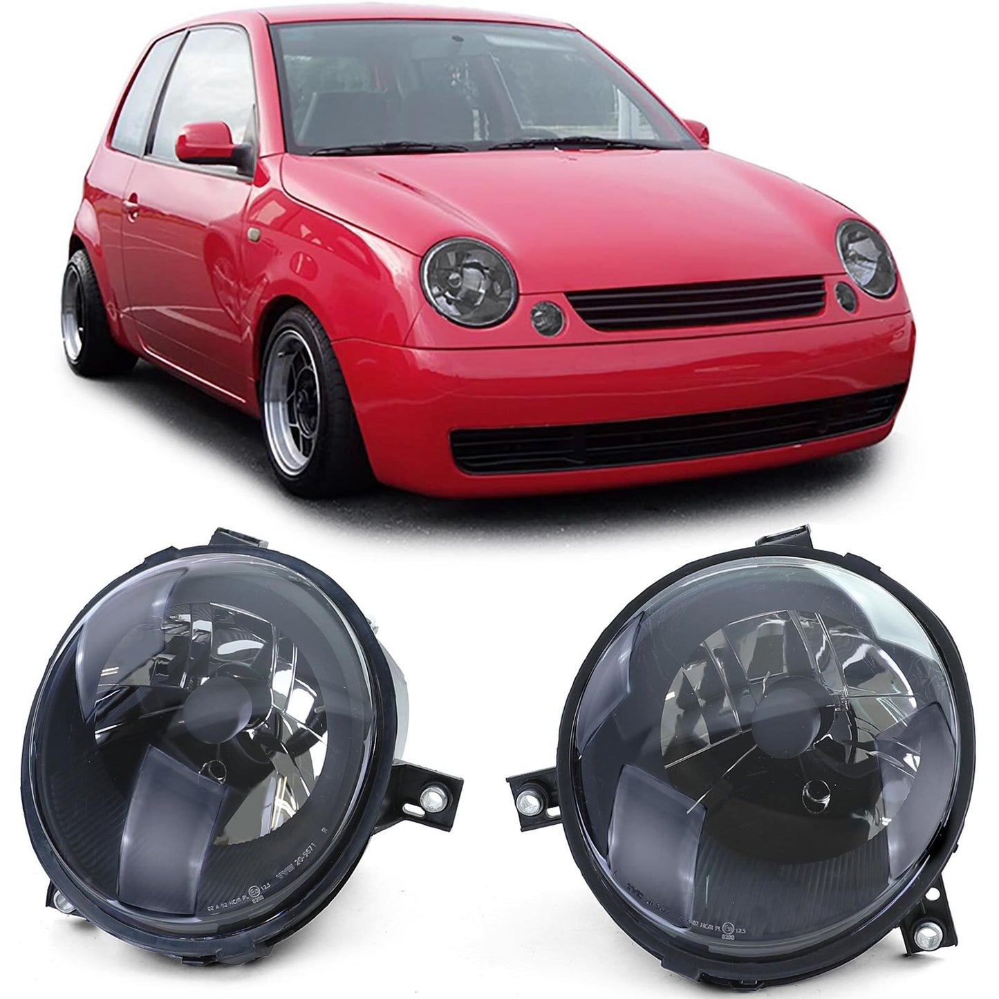 💫ART.6068 FARI ANTERIORI NERI per VW LUPO 1998-2005💫