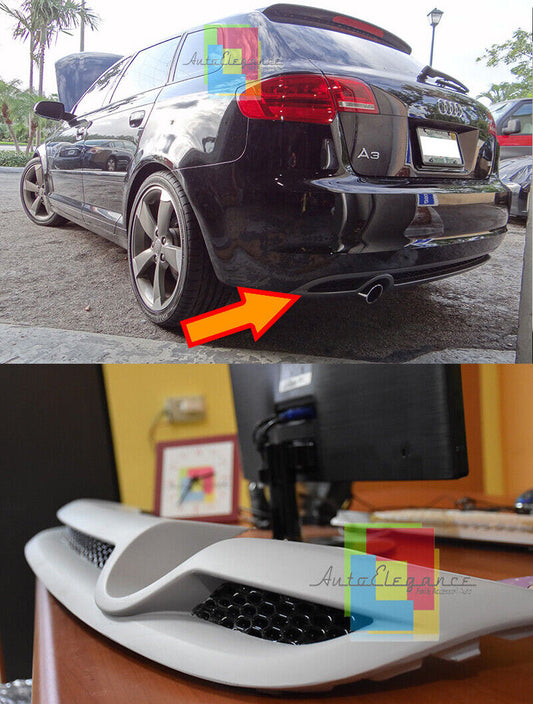 AUDI A3 8P SPORTBACK + 3 PORTE RESTYLING 08-12 SOTTO PARAURTI DIFFUSORE -
