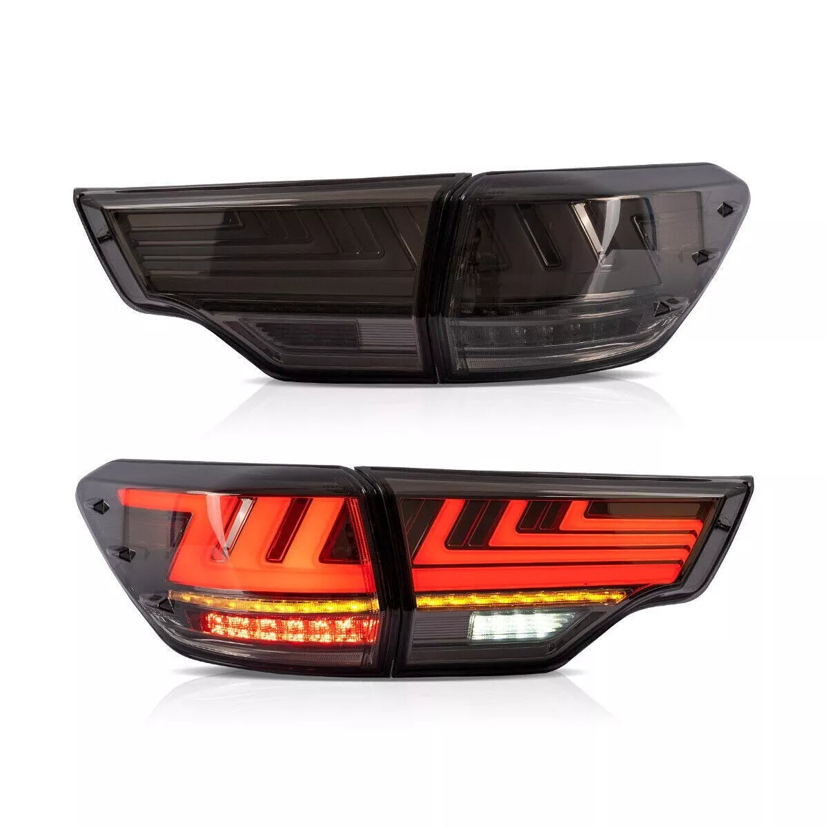 ⭐ART.2878 Fanali Posteriori a LED Fumé – Toyota Highlander (2014–2019)⭐