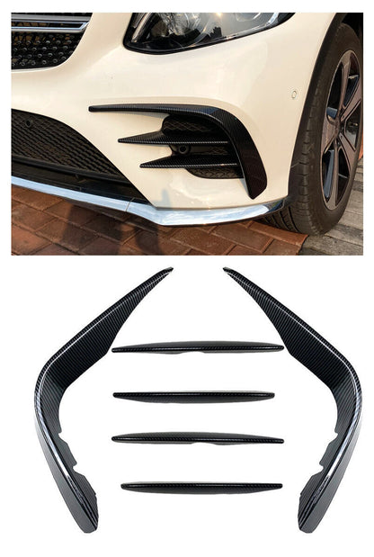 FLAPS AERO ANTERIORI + PINNE ADATTE PER MERCEDES X253 C253 GLC AMG LINE