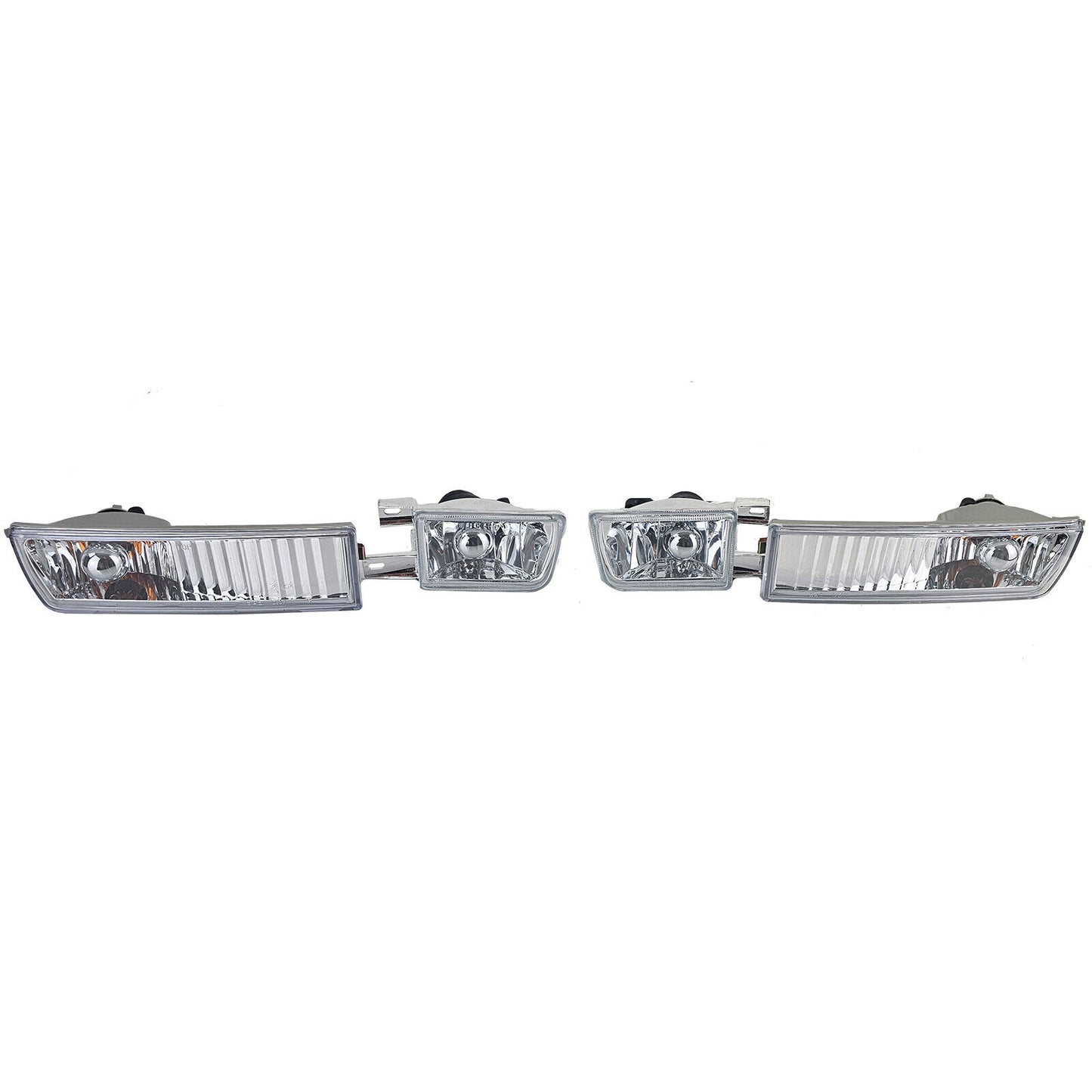 Set fendinebbia in vetro trasparente con frecce compatibile per VW Golf 3 91-98