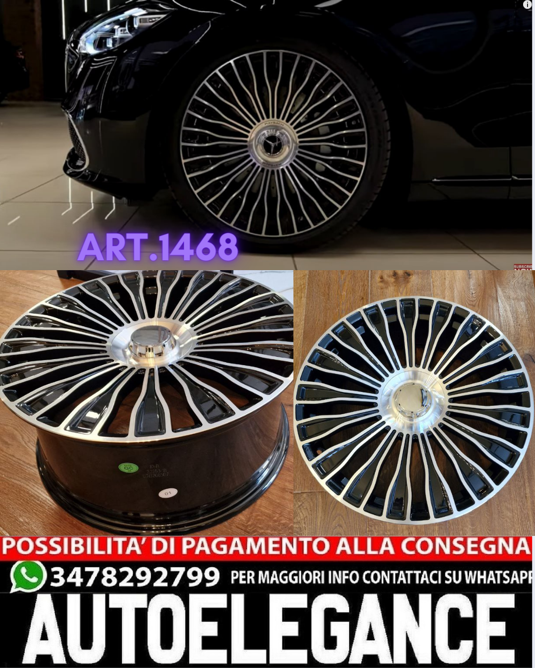 CERCHI ADATTO PER MERCEDES CLASSE C E S W117 W118 W222 W223 DIAMETRO 18