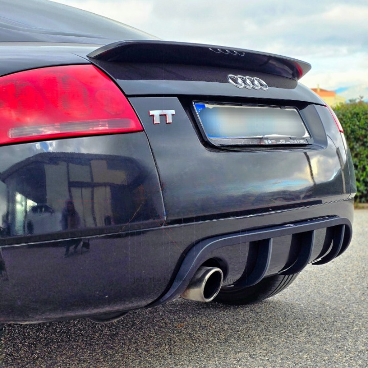 💫ART.5431 Diffusore posteriore Audi TT 8N – Scarico Singolo o Doppio💫