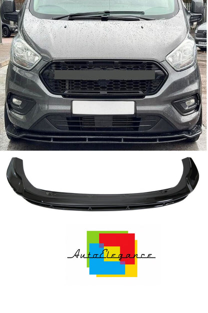 💕Splitter adatto per  FORD TRANSIT CUSTOM MK1 FACELIFT   nero  lucido💕
