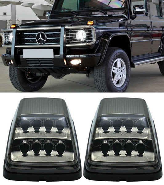 MERCEDES CLASSE G W463 1989-2017 FRECCE COFANO ANTERIORE A LED