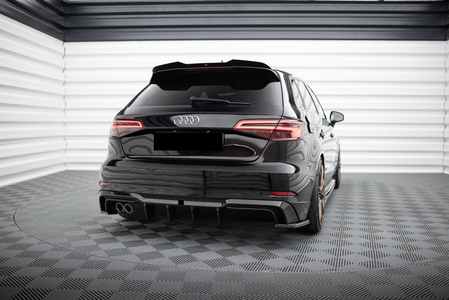 💫Diffusore Posteriore Street+ per Audi A3 S-Line Sportback 8V 2016-2020💫