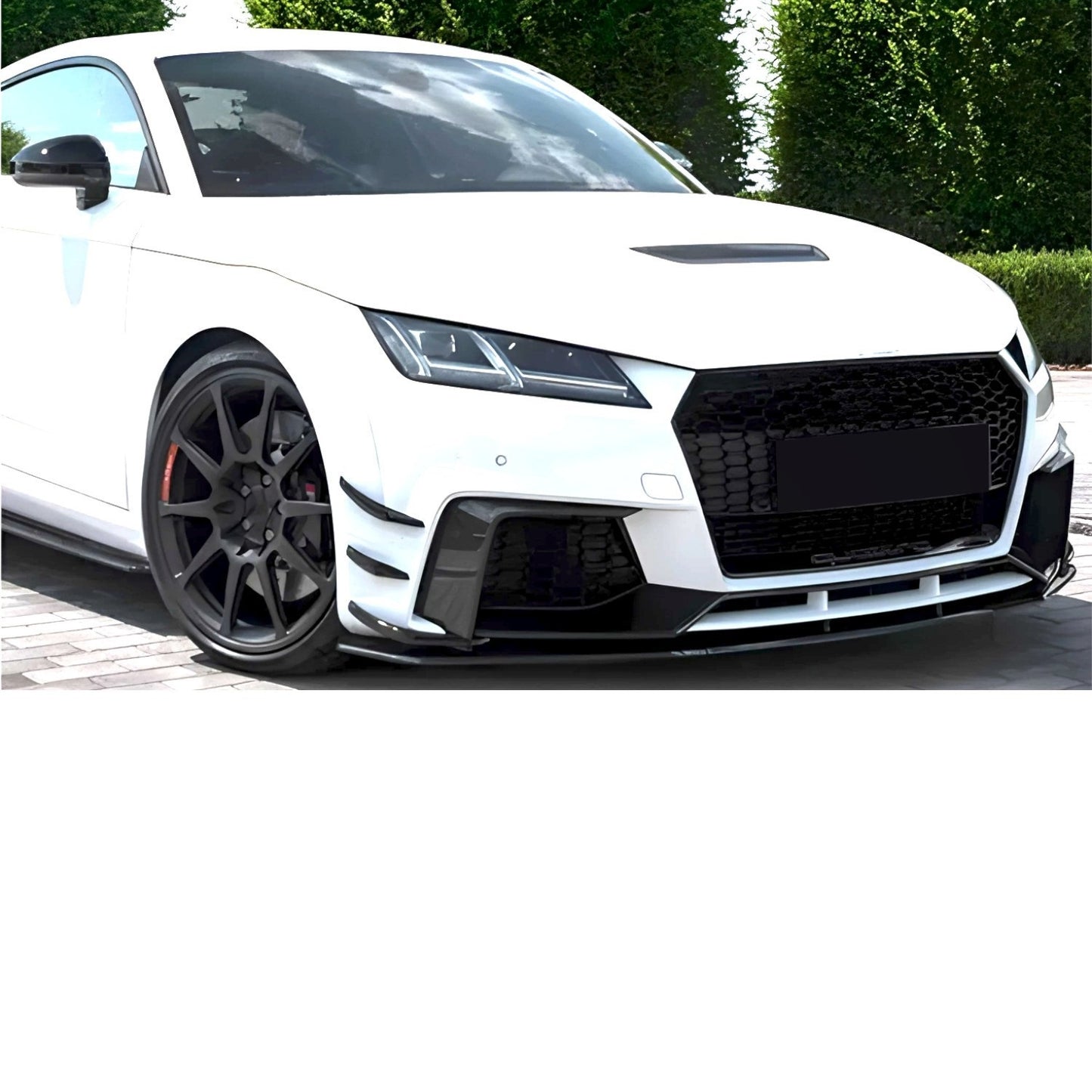 💕Splitter adatto per  AUDI TT RS 8S  nero  lucido💕