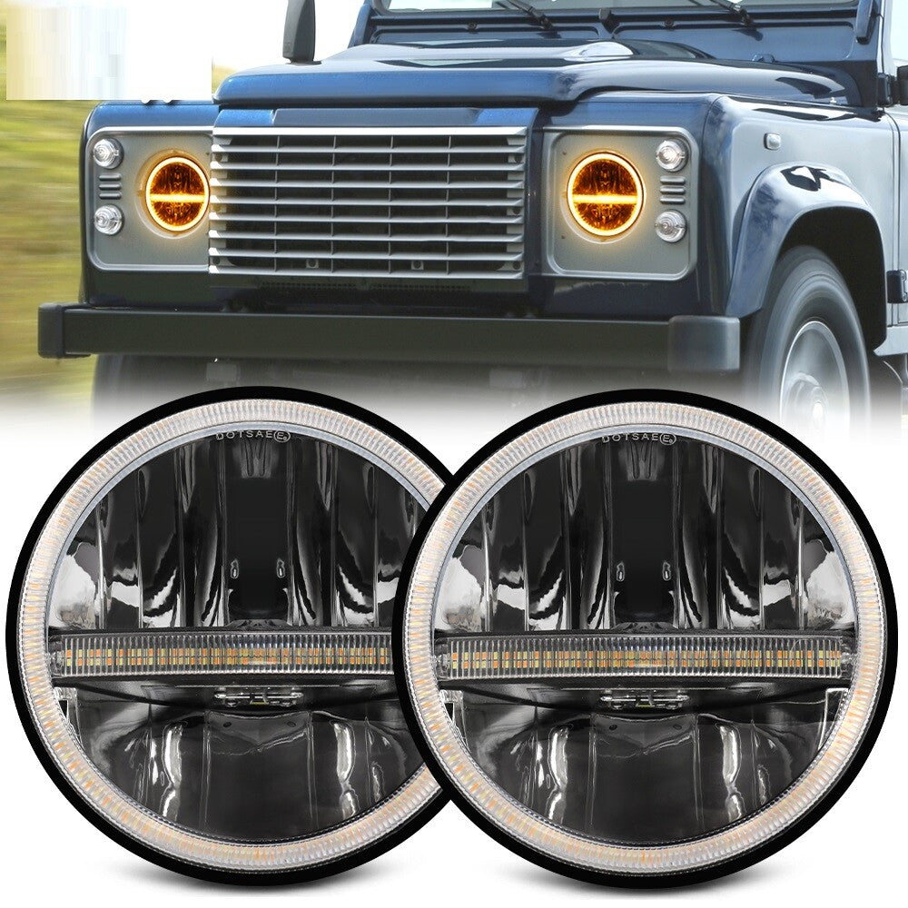 💫ART.4882 Fari Anteriori LED (Hi-Low) Segnale di Girata per Jeep Wrangler 4x4💫