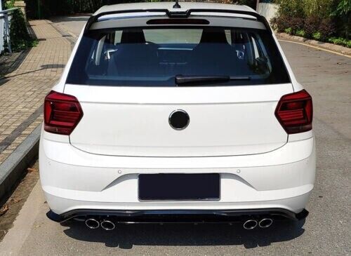 DIFFUSORE ADATTO PER VW POLO AW1 2017+ LOOK GTI NERO (CON TERMINALI)