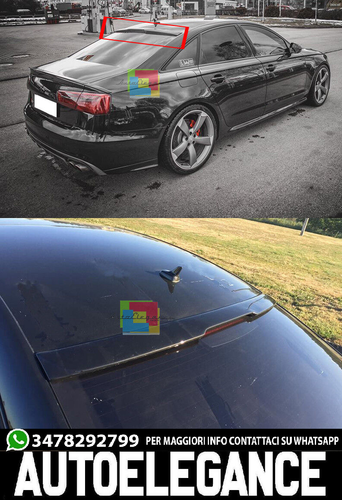 Audi A6 C7 4G Berlina 2011-2018 Spoiler Lunotto Posteriore Tetto Look S6