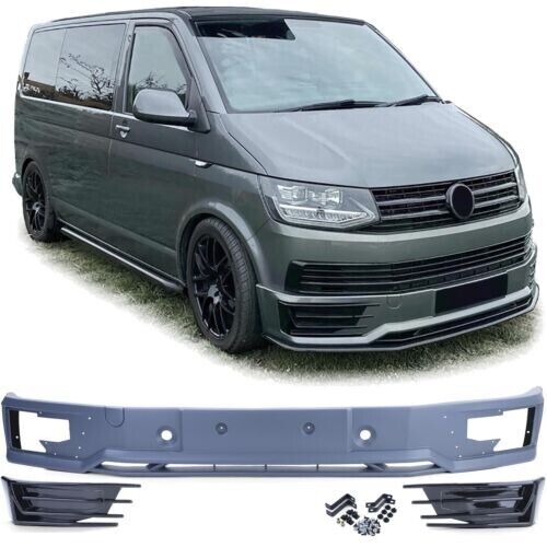 Front spoiler bumper Sportline look for VW T6 Multivan Transporter from 15