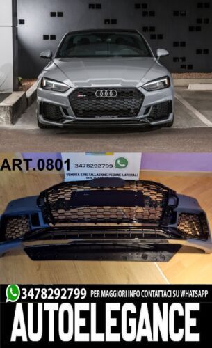 Front Bumper for Audi A5 F5 2017-2019 Quattro RS5 Look Grilles