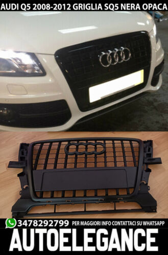 Griglia per Audi Q5 2008-2012 Griglia Anteriore SQ5 Sline Nero Opaco