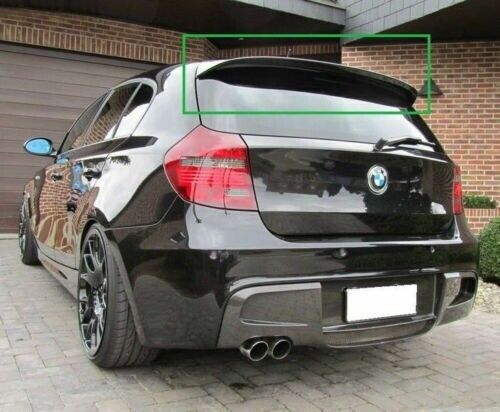 SPOILER TETTO ADATTO PER BMW SERIE 1 E87 E81 2004-2011 NERO LUCIDO LOOK SPORTIVO