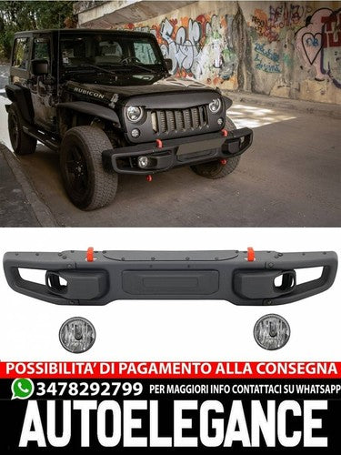 Paraurti in metallo adatto per Jeep Wrangler Rubicon JK (2007-2017)
