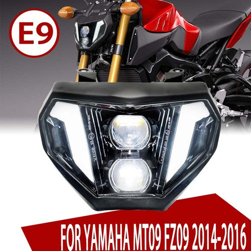 🔥Faro LED DRL Plug&Play – Yamaha MT-09 / FZ-09 (2013–2016)🔥