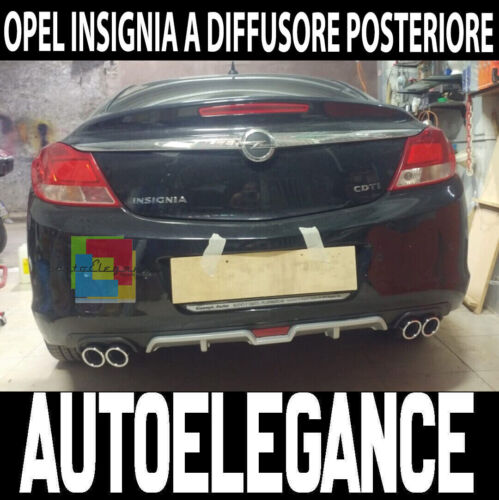 Opel Insignia A Diffusore Paraurti Posteriore Inferiore Quattro Connessioni ABS -V