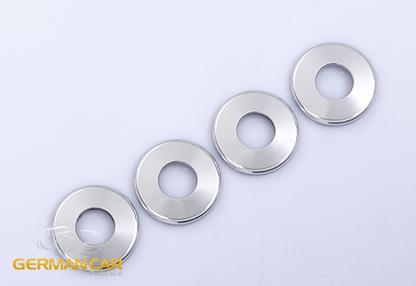 Per Mercedes W205 C e W213 Classe E anelli di chiusura porte tuning argento