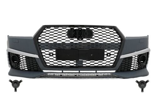 Bumper for Audi Q7 4M SUV 2015-2019 RS design Honeycomb radiator grille SRA
